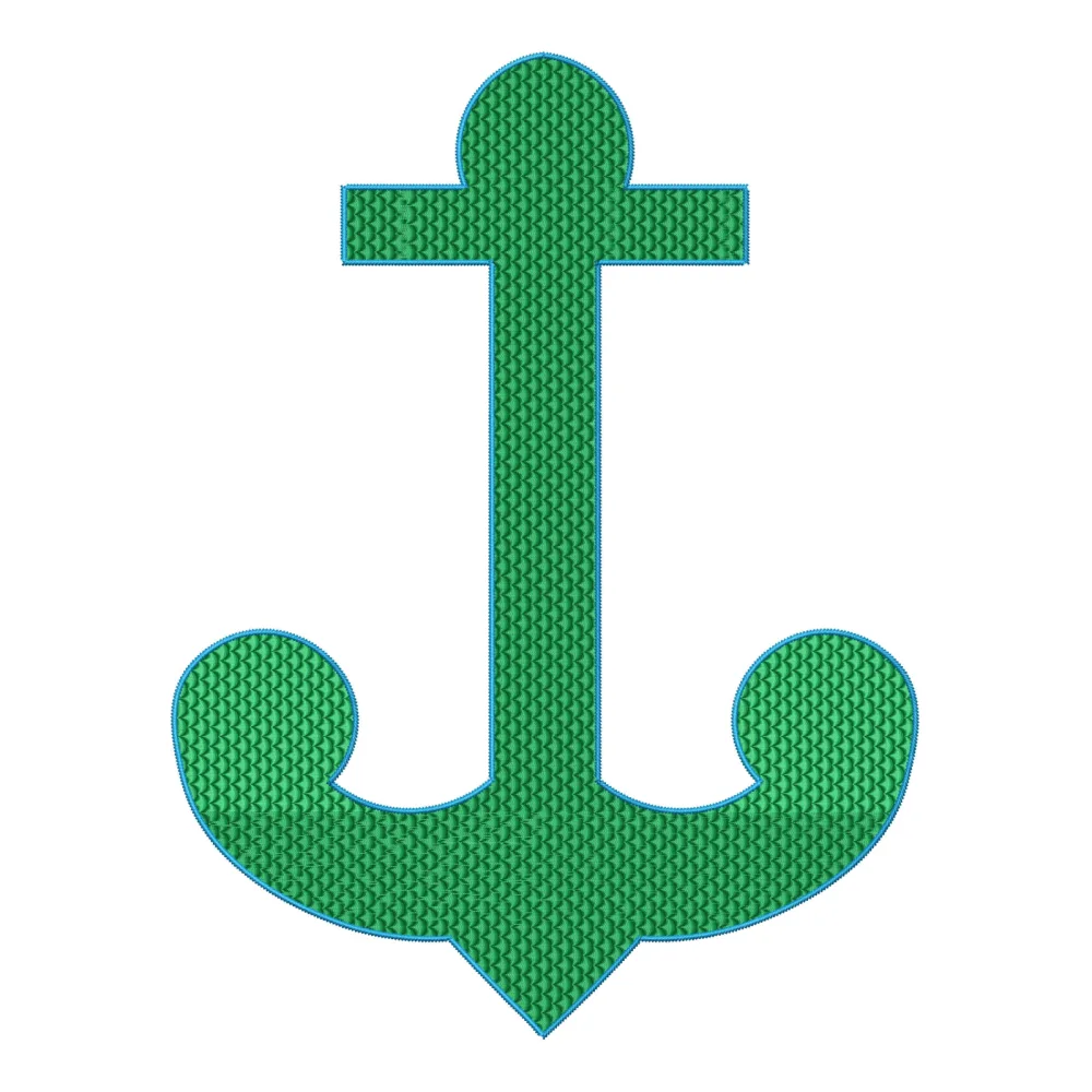 Big Anchor Embroidery Design