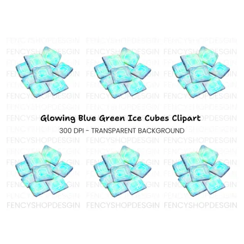 Glowing Tech Chips Clipart Bundle