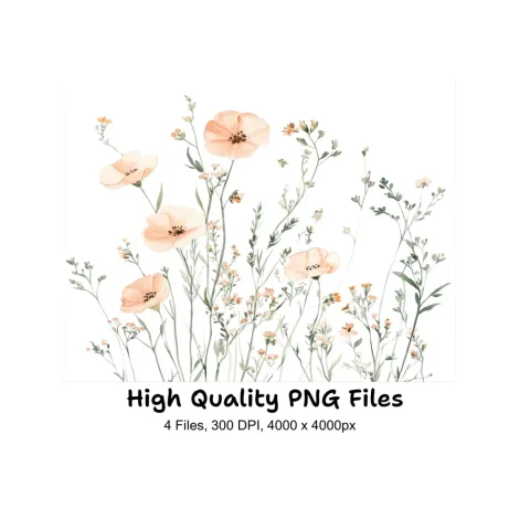 Wildflower Clipart Bundle