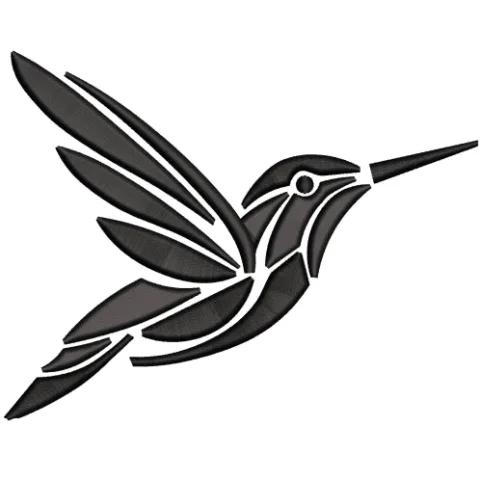 Hummingbird Embroidery Design