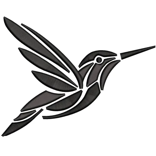 Hummingbird Embroidery Design
