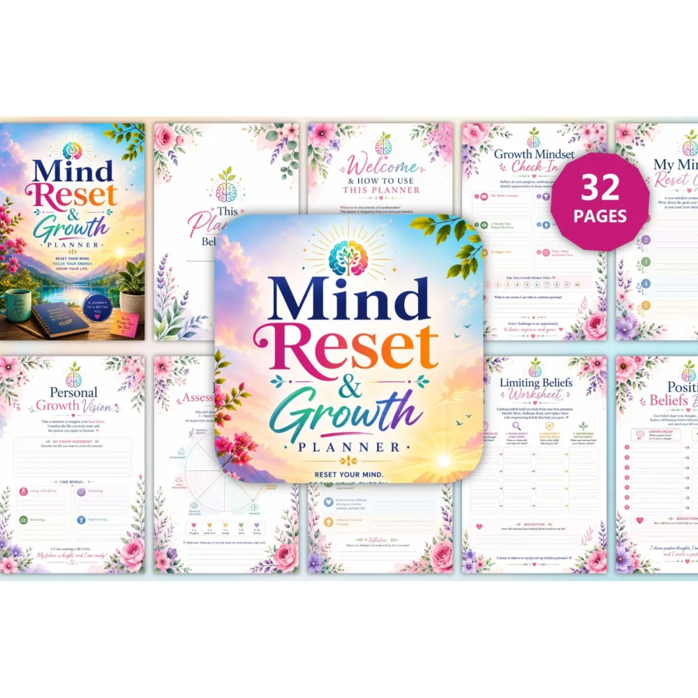 Mind Reset Growth Planner