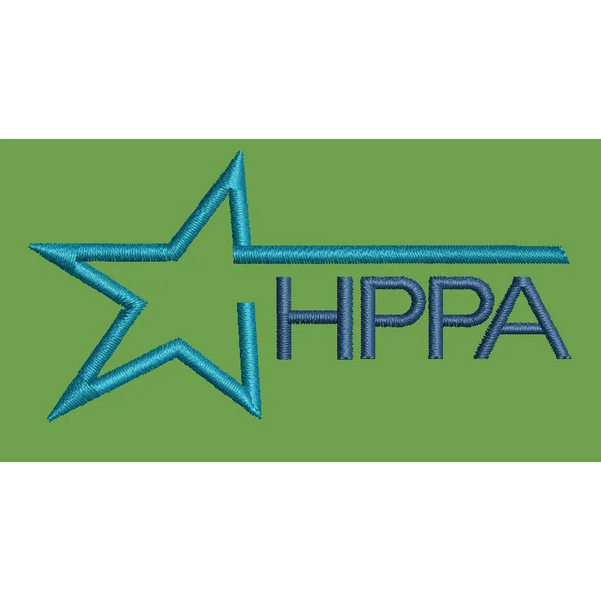 Stellar Typographic Emblem Embroidery Design