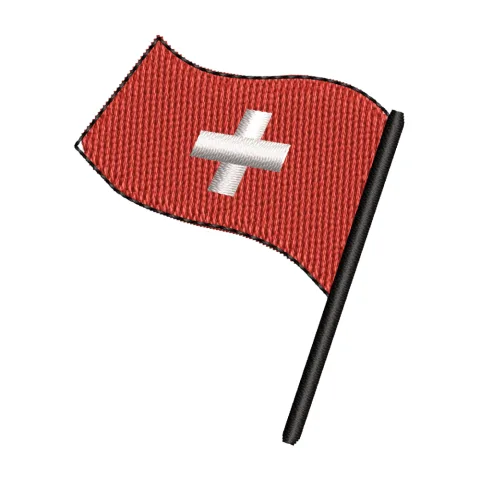 Flag of Enjoy Land Embroidery Design