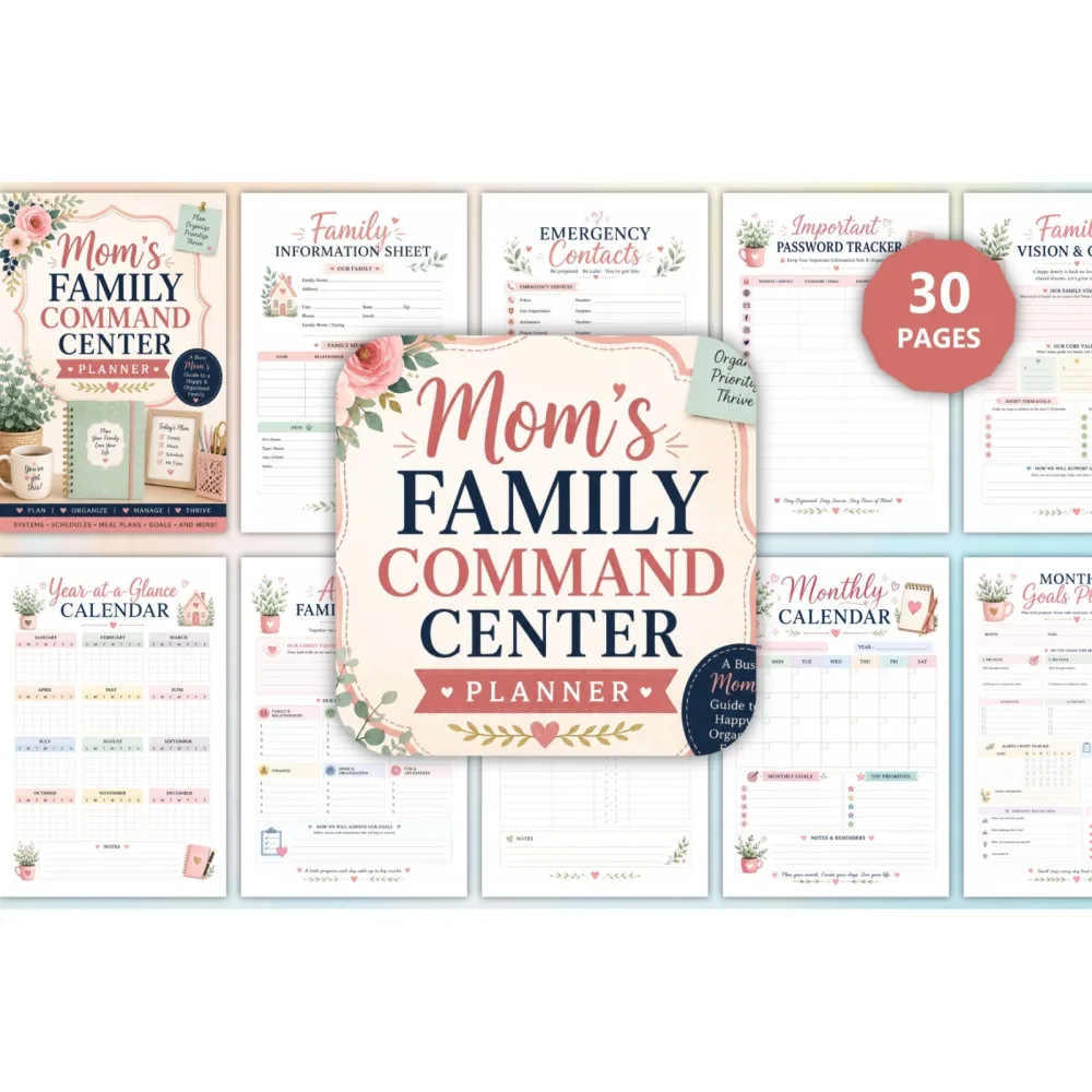 Mom Family Command Center Planner