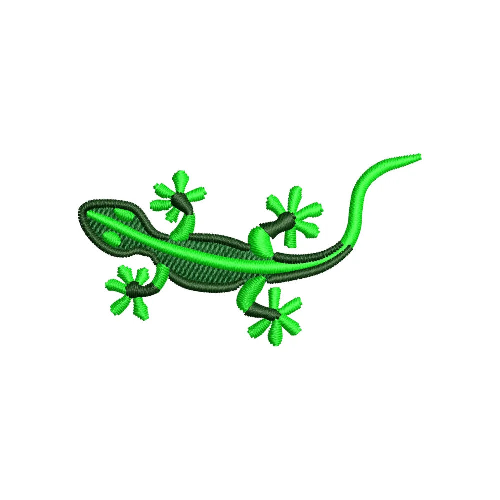 Dark Lizard Embroidery Design
