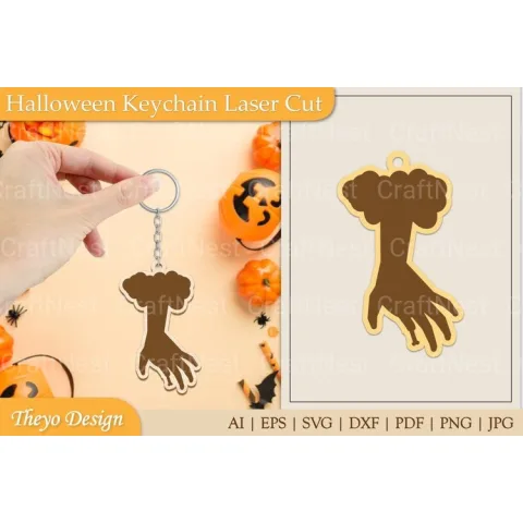 Halloween Keychain SVG Bundle