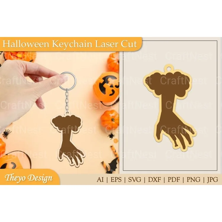 Halloween Keychain SVG Bundle