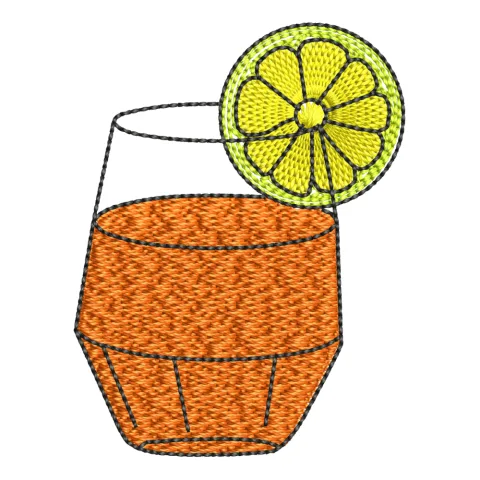 Drink Embroidery Design