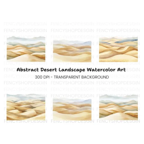 Desert Landscape Clipart Bundle