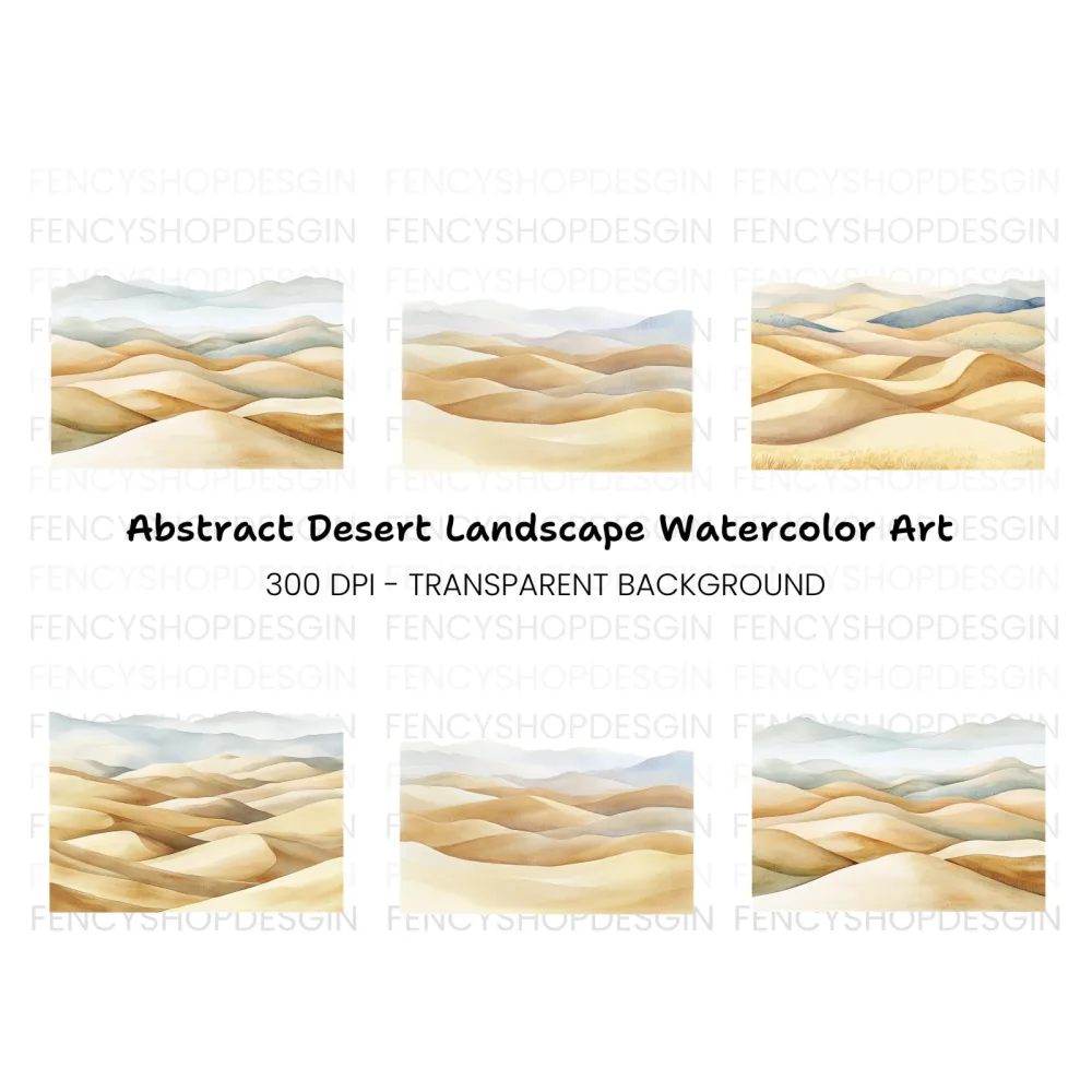 Desert Landscape Clipart Bundle