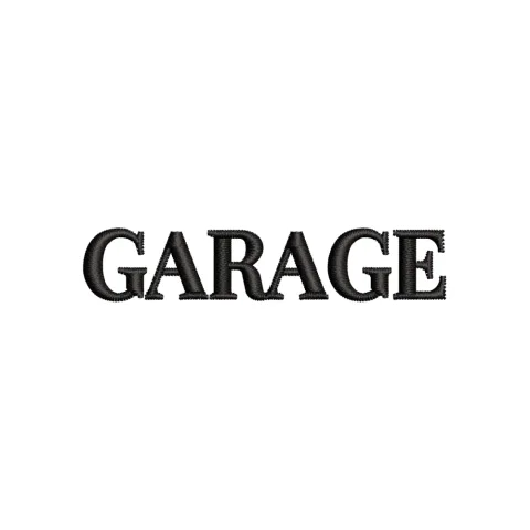 Garage Embroidery Design
