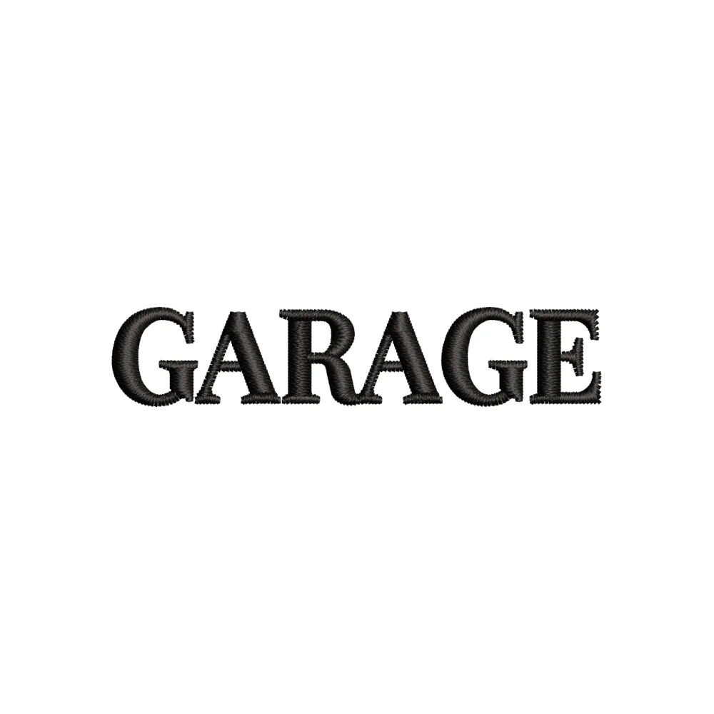 Garage Embroidery Design