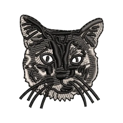Forest Cat Embroidery Design