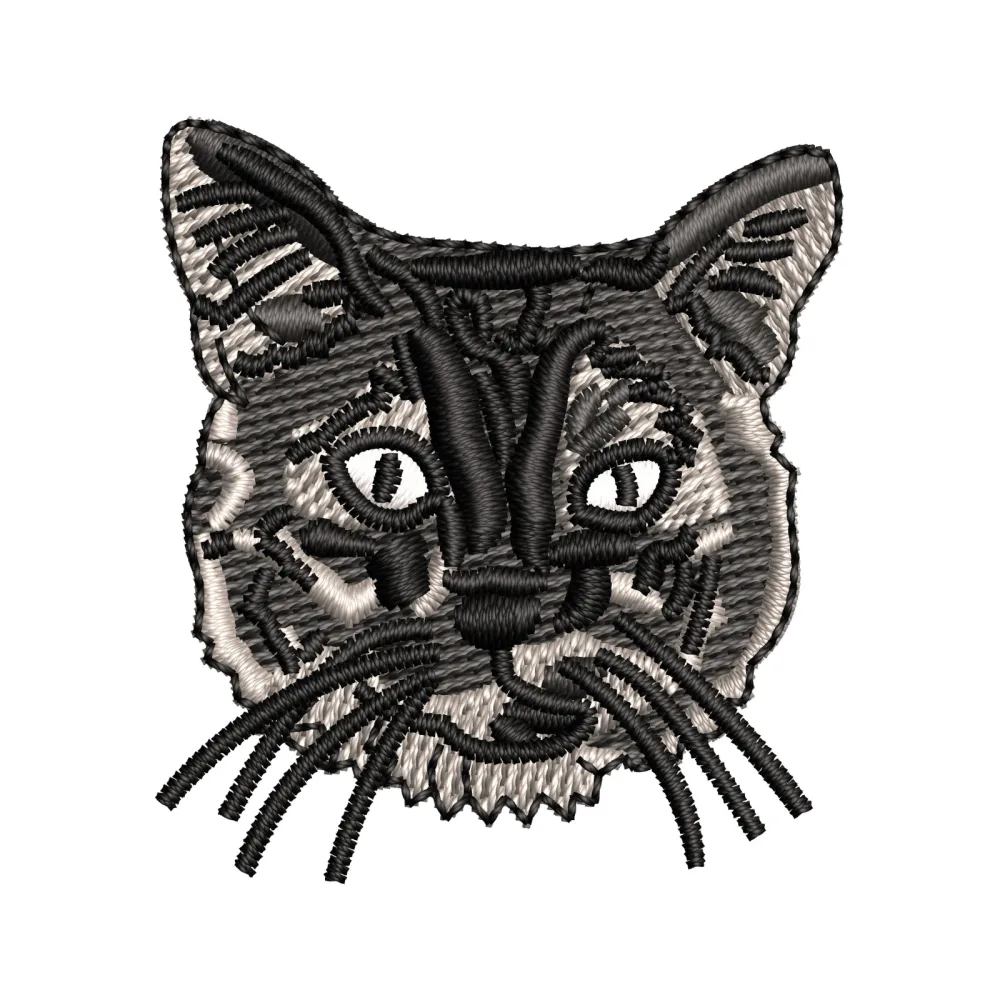 Forest Cat Embroidery Design