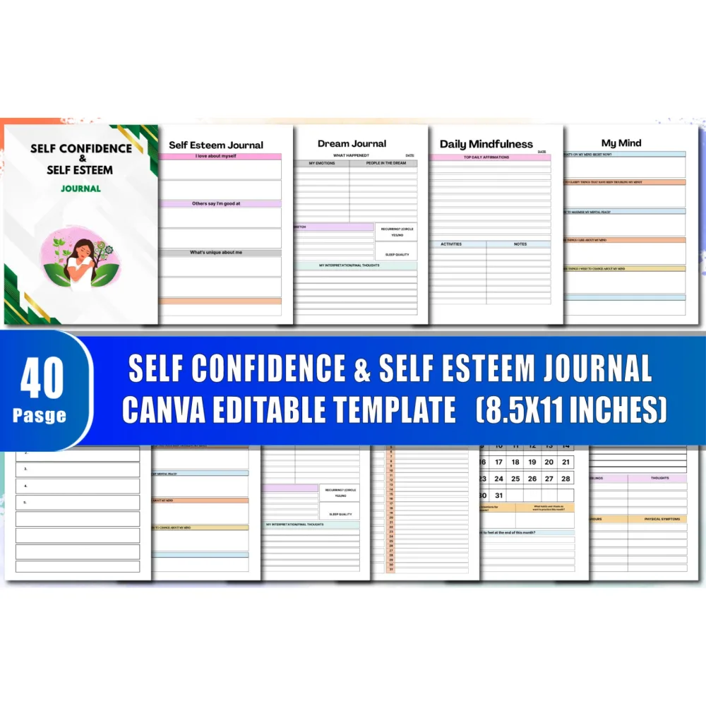 Self Confidence & Self Esteem Journal