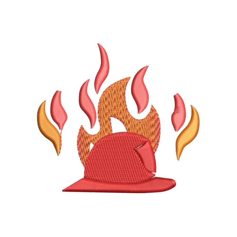 Fire Sign Embroidery Design