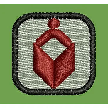 Framed Geometric Abstract Icon Embroidery Design