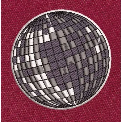 Disco Light Embroidery Design