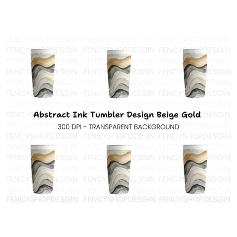 Abstract Wavy Pattern Tumbler Clipart Bundle