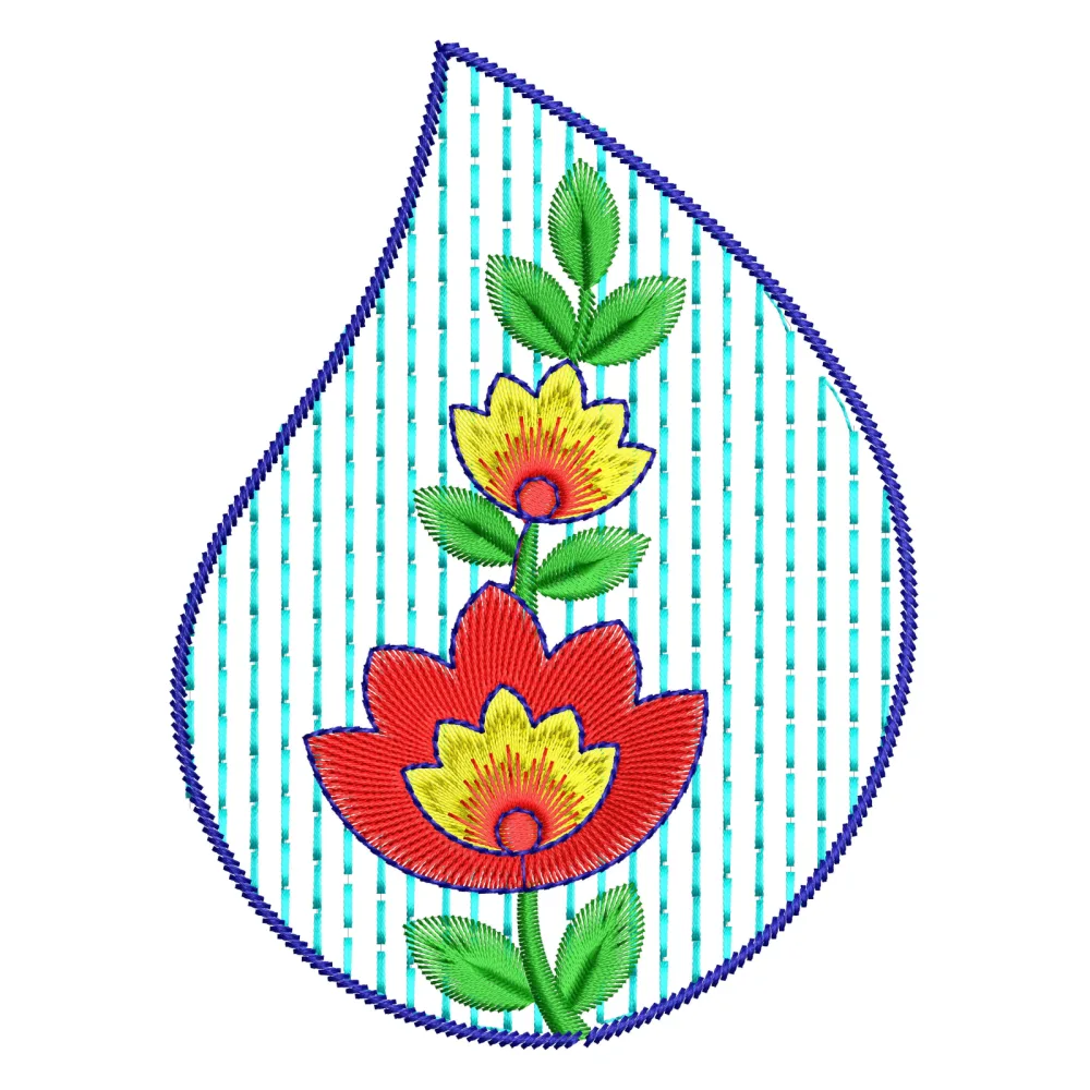 Leaf Art Embroidery Design