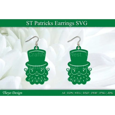St Patrick's Day Earrings SVG Bundle