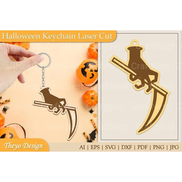Halloween Keychain SVG Bundle