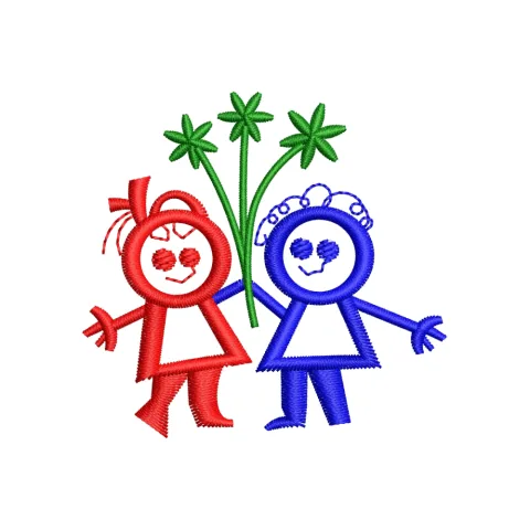 Sister Love Embroidery Design