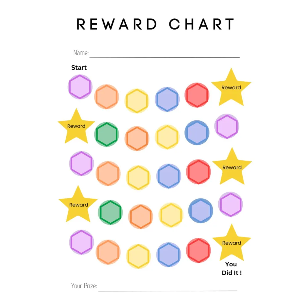 Toddler Reward Chart Printable