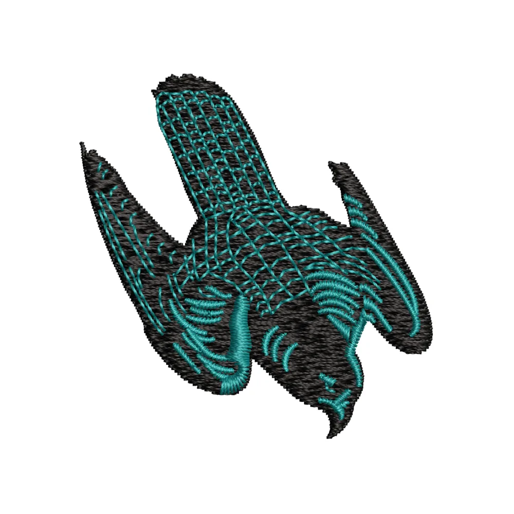 Eagle Hunting Embroidery Design