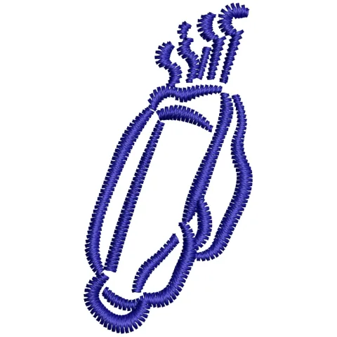 Golf Bag Embroidery Design