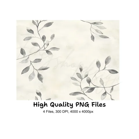 Botanical Seamless Pattern Clipart Bundle