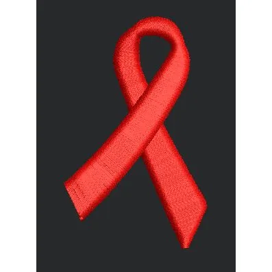 Awareness Loop Emblem Embroidery Design