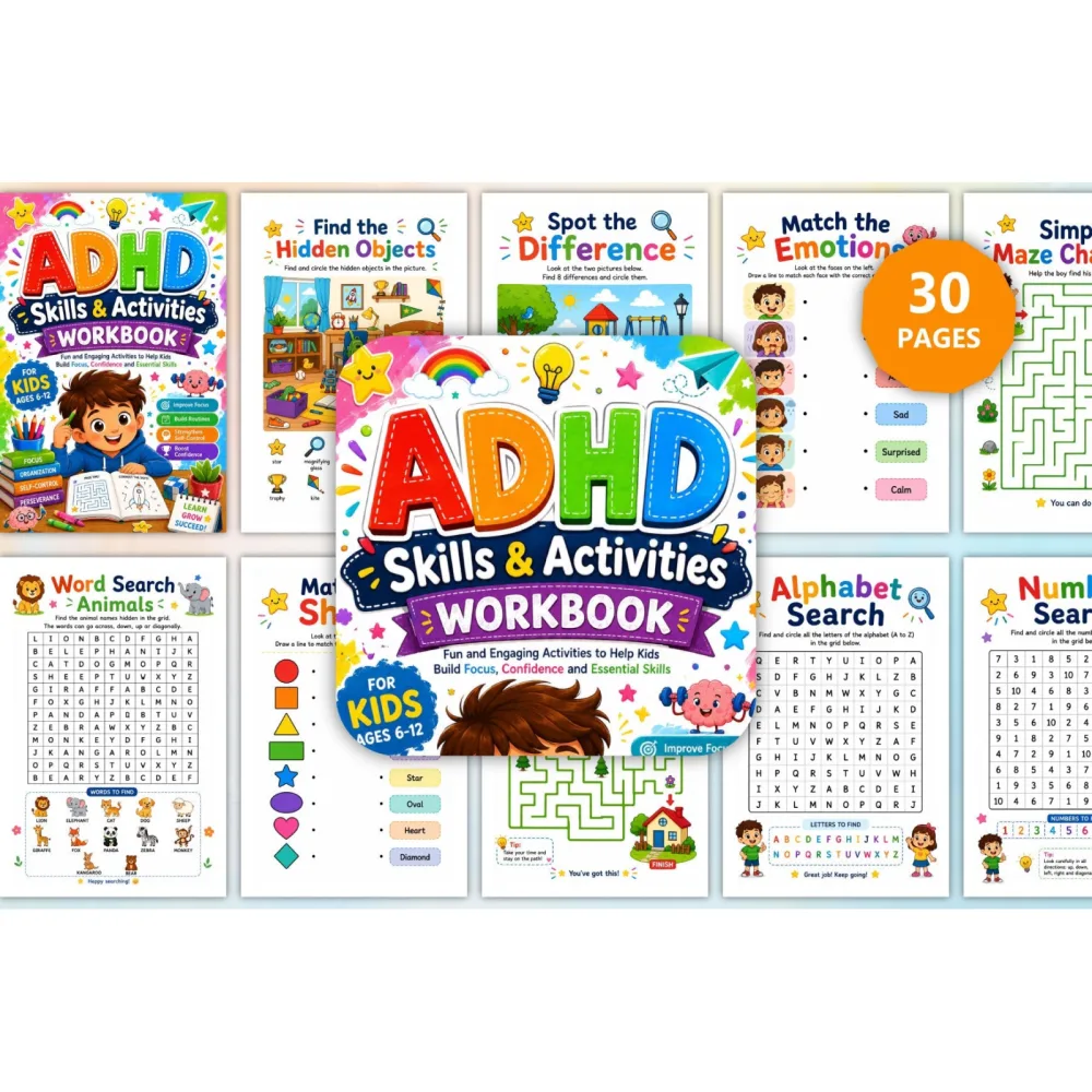 Adhd Skills Activities Workbook