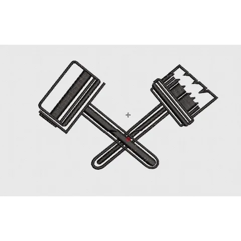 Brush Embroidery Design
