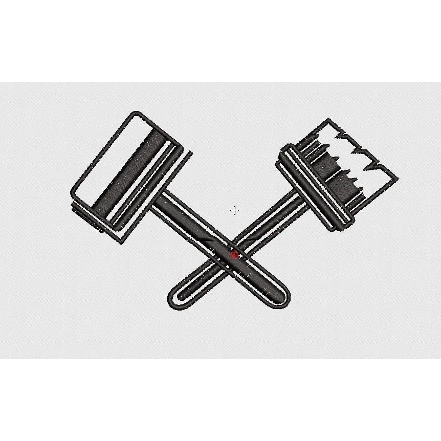Brush Embroidery Design