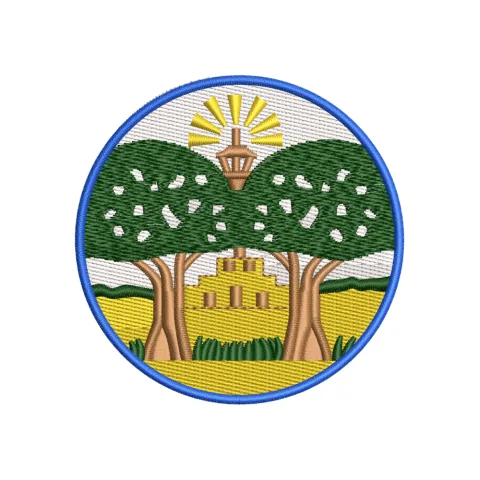 Green Trees Embroidery Design