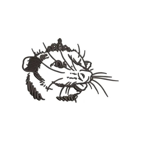 Cruel Mouse Embroidery Design