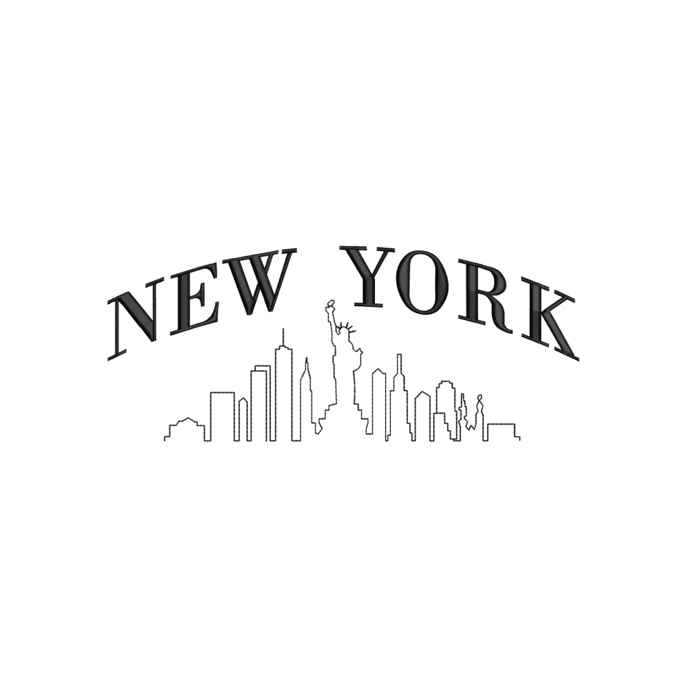 New York Embroidery Design