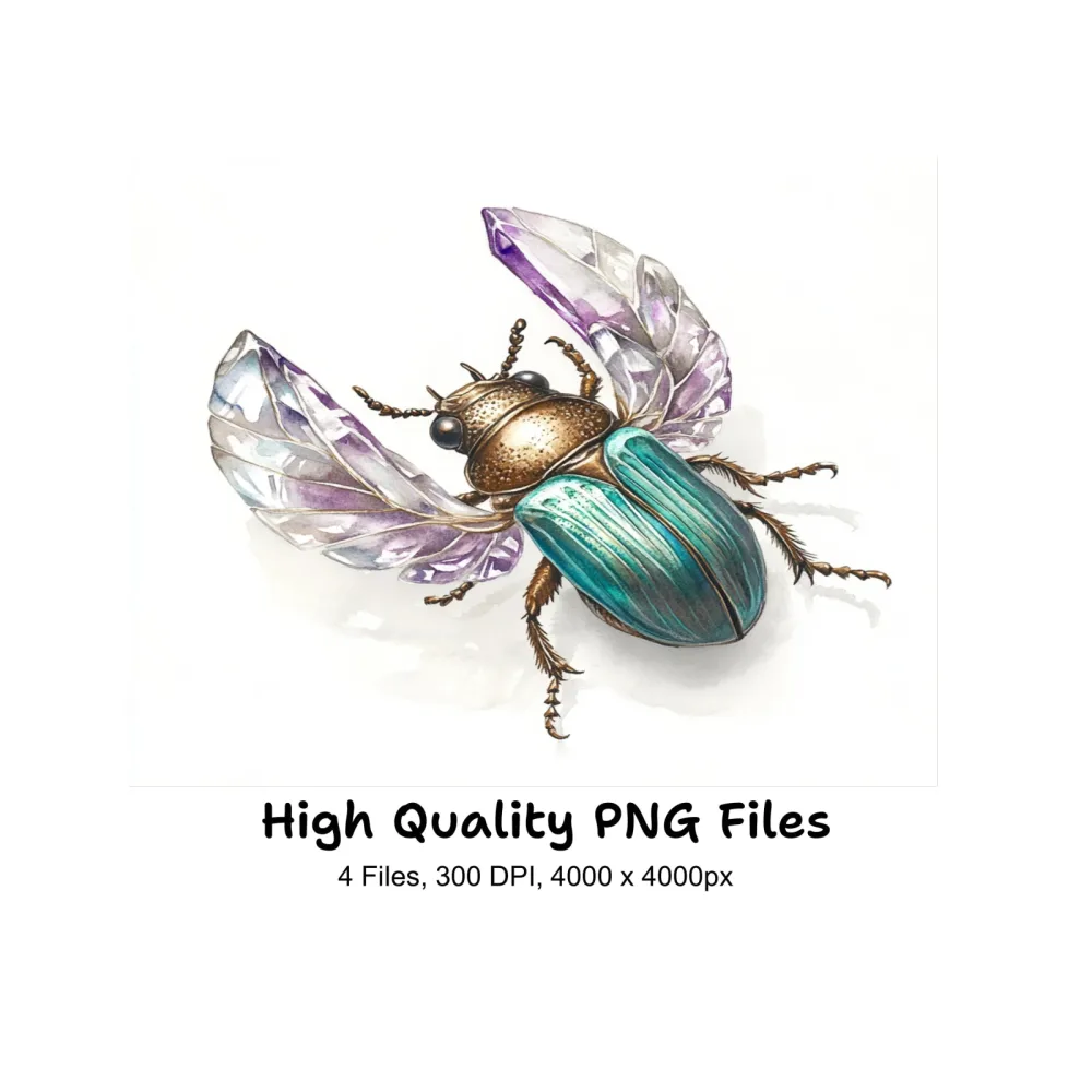 Jeweled Beetles Clipart Bundle