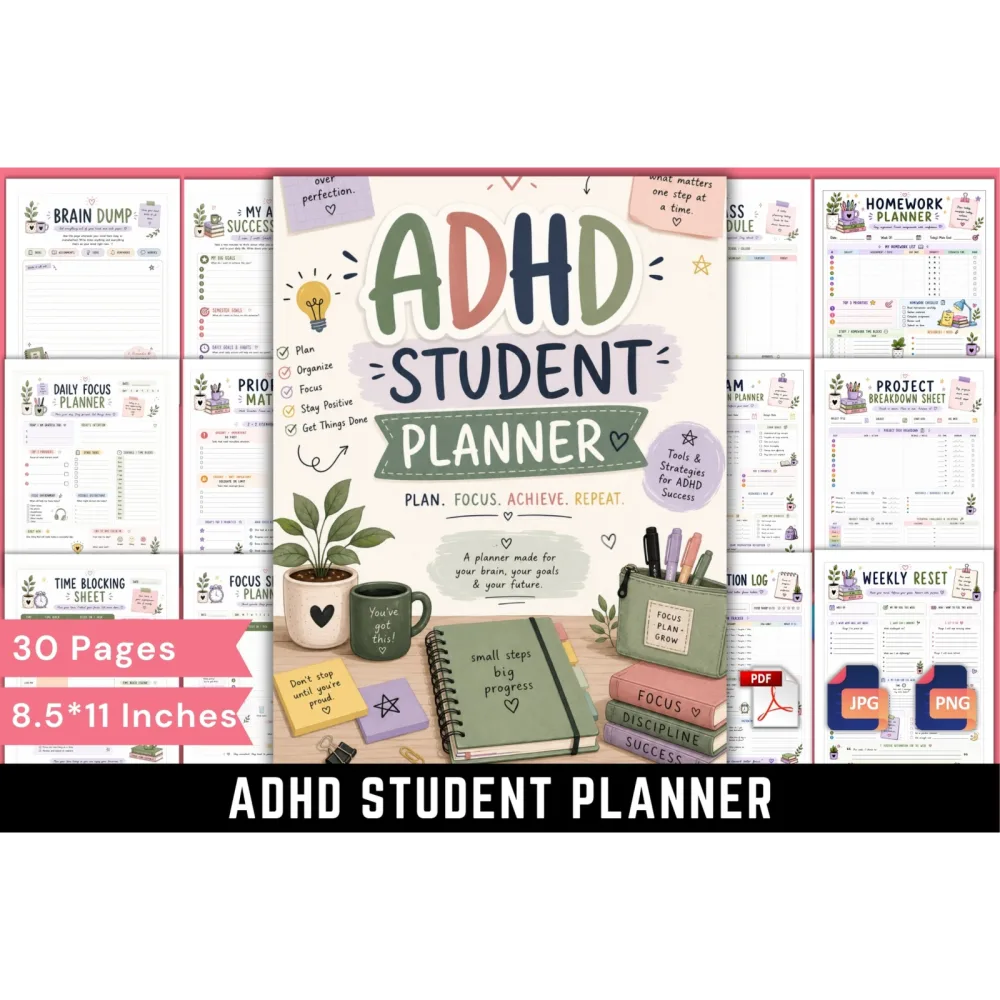 Adhd Student Planner