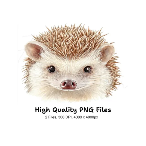 Cute Hedgehog Clipart Bundle