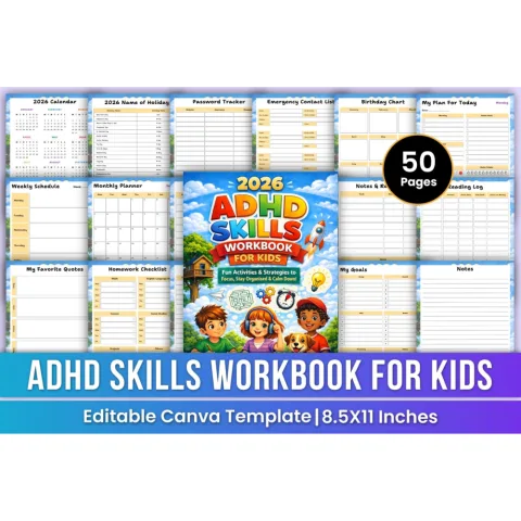Adhd Skills For Kids Workbook