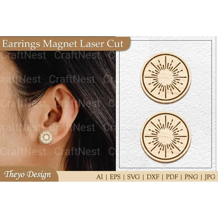 Earrings Magnet from Earrings Magnet SVG