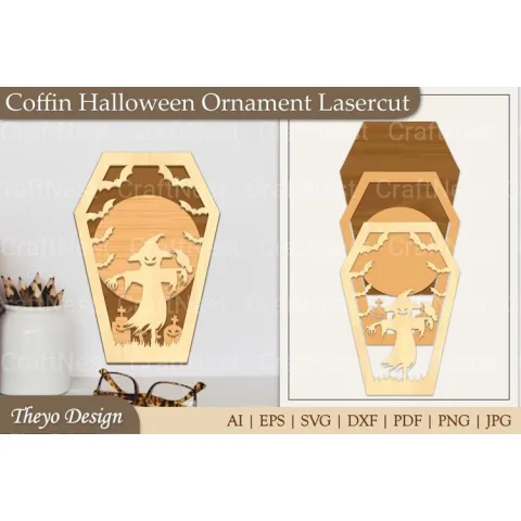 Coffin Ornament SVG Bundle