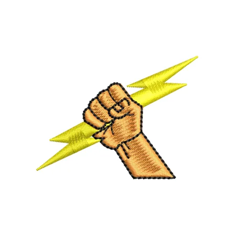 Man Power Embroidery Design