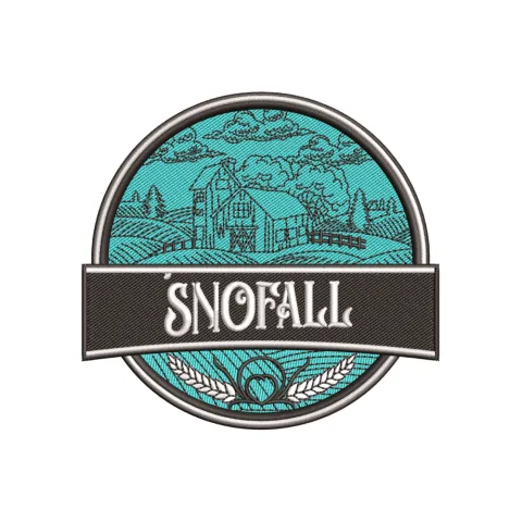Snowfall Embroidery Design
