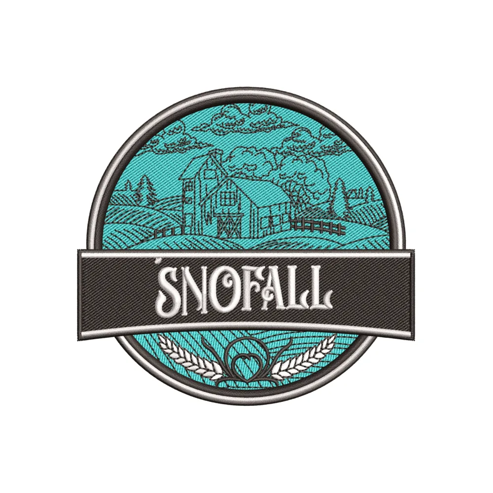 Snowfall Embroidery Design