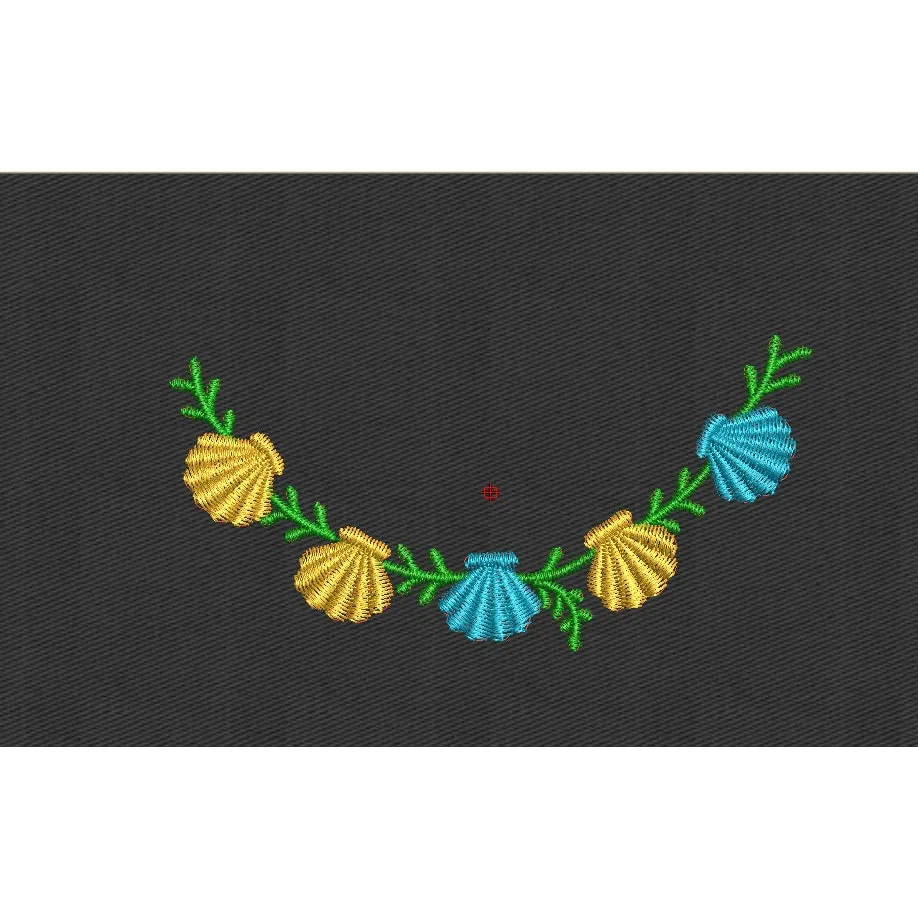 Shell Embroidery Design