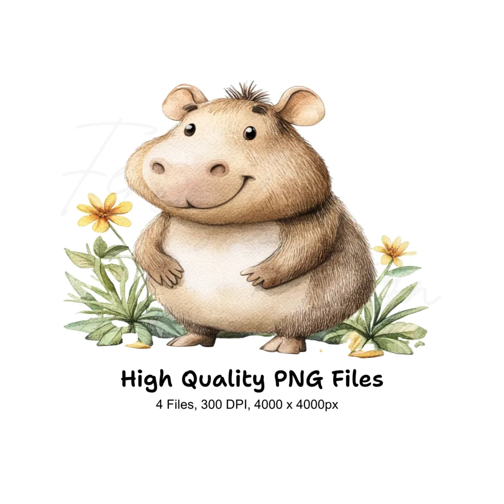 Cute Hamster Clipart Bundle